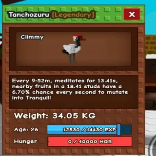 10kg+ Base Godly Tanchozuru