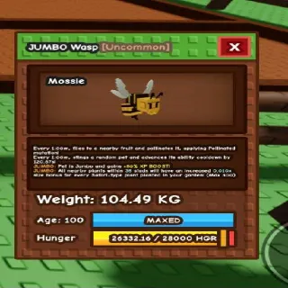 104kg! Godly Wasp - Jumbo Mutation