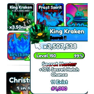 King Kraken with secret hunter