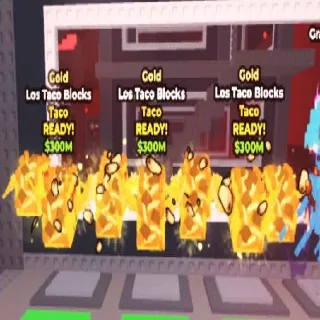 Los Taco Blocks Gold 3x