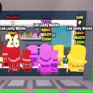 3x Los Lucky Blocks