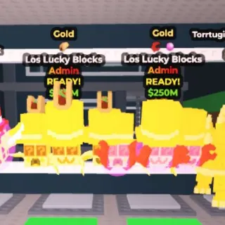 Gold Los Lucky Blocks 2x