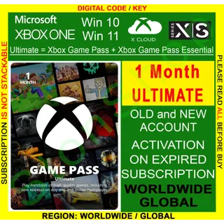 Xbox Game Pass Ultimate 1 Month Global / Worldwide (not stackable)