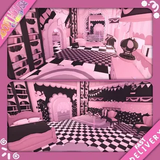 ゛ Pink Gothic Adopt Me House .ᐟ