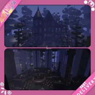 ゛ Gothic Nightthorn Estate Adopt Me House .ᐟ