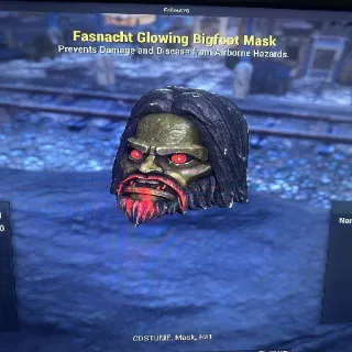 Glowing Bigfoot Mask