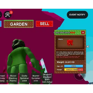 Rainbow hatched elephant 61.63kg 