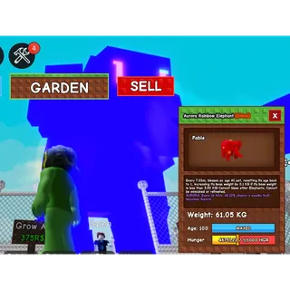 rainbow hatched elephant 61kg