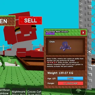 139kg peppermint mimic (biggest in game)