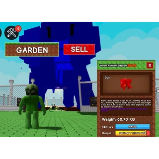 rainbow hatched elephant 60kg