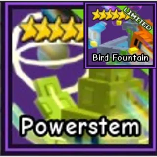 PowerStem + Bird Fountain Garden Tower Defence