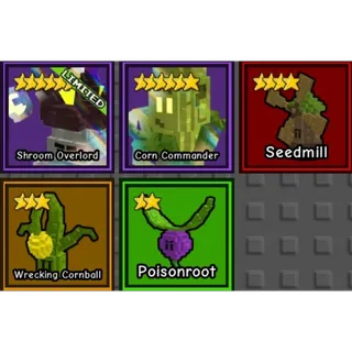 Shroom Overlord + Corn Commander +3 unit bundle GTD