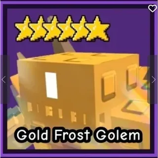Gold Frost Golem - Garden Tower Defense