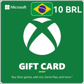 R$ 10.00 BRL Xbox Gift Card