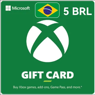 R$ 5.00 BRL R$ 5.00 BRL Xbox Gift Card