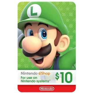 $10.00 Nintendo eShop