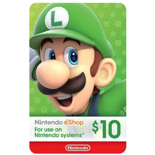 $10.00 Nintendo eShop