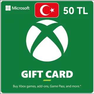 ₺50.00 TRY Xbox Gift Card-TURKEY