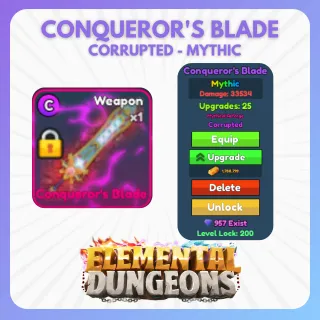 CORRUPTED CONQUERORS BLADE ELEMENTAL DUNGEONS