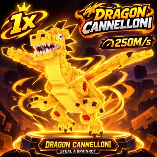 Steal A Brainrot Dragon Cannelloni 250m/s | 1x