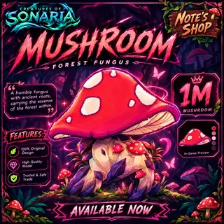 Creatures Of Sonaria Mushrooms | 1M