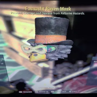 fasnacht raven mask