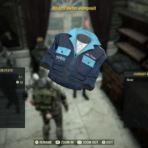 White powder jumpsuit