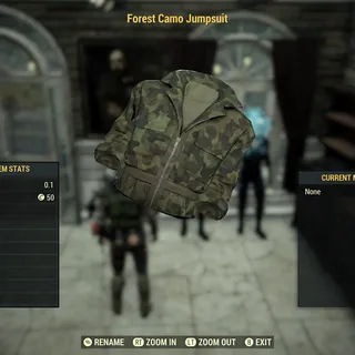 forest camo jumpsuit