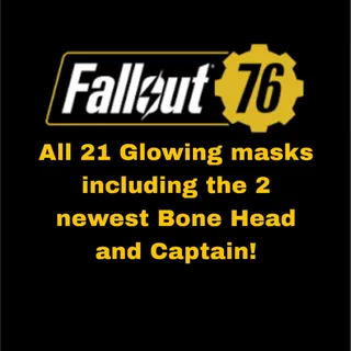 All 21 Glowing Masks Set