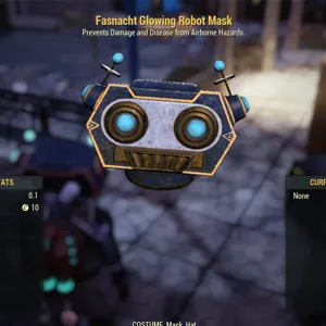 Glowing Robot Mask