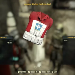 Red Asylum Dress and hat