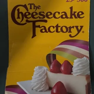 Cheesecake factory gift card $100