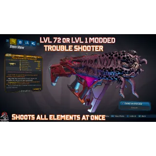 Weapon | LVL 1 or 72 TROUBLESHOOT