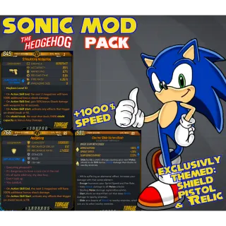 Other | BL3 SONIC THEMED MODPACK