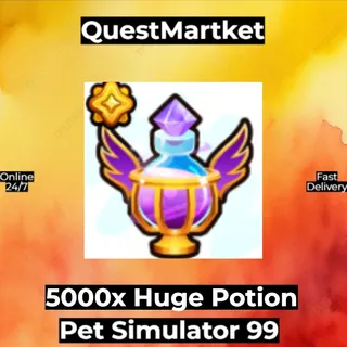 5000x Huge Potions