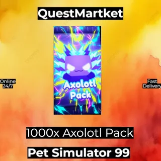 1000x Axolotl Pack