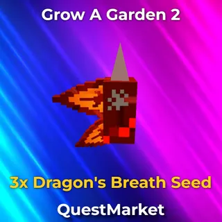 3x Dragon's Breath Seed Grow a garden 2