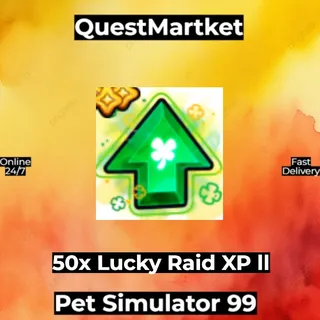 50x Lucky Raid XP Booster II