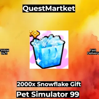 2000x Snowflake Gift