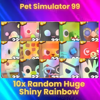 10x Random Huge Shiny Rainbow