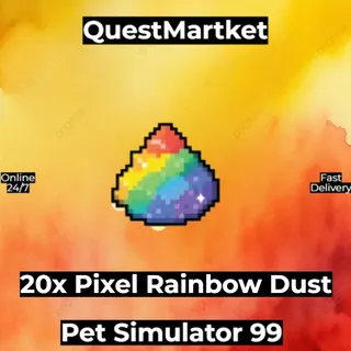 20x Pixel Rainbow Dust