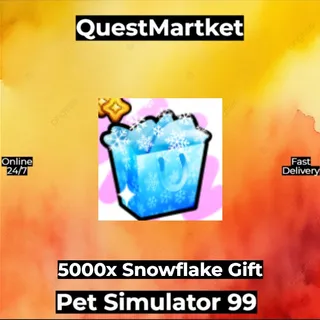 5000x Snowflake Gift