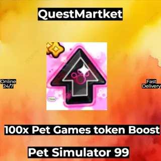 100x Pet Games Token Boost