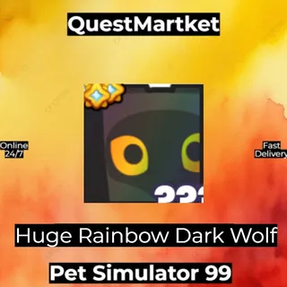 Huge Rainbow Dark Fox