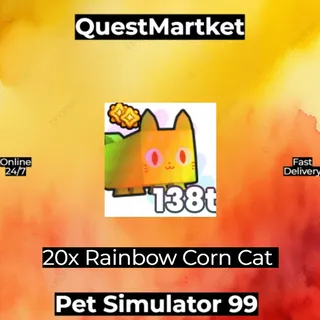 20x Rainbow Corn Cat