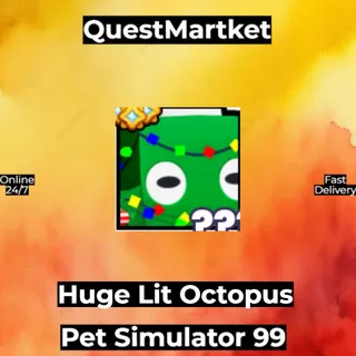 Huge Lit Octopus