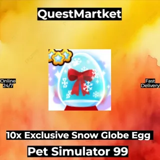 10x Exclusive Snow Globe Egg