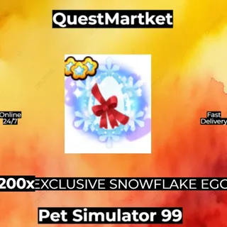 200X EXCLUSIVE SNOWFLAKE EGG