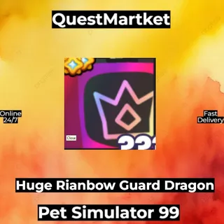 Huge Rainbow Guard Dragon