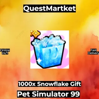 1000x Snowflake Gift